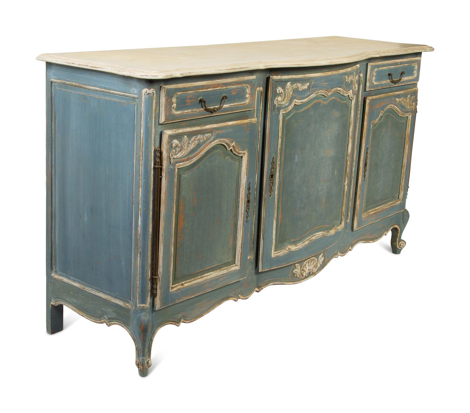 A French Provincial Painted Sideboard — 20TH CENTURY