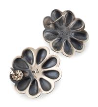 Navajo and Southwestern-style Silver Earrings, with Turquoise