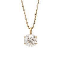 YELLOW GOLD AND DIAMOND NECKLACE