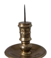 Three Continental Cast Brass Heemskirk Candlesticks