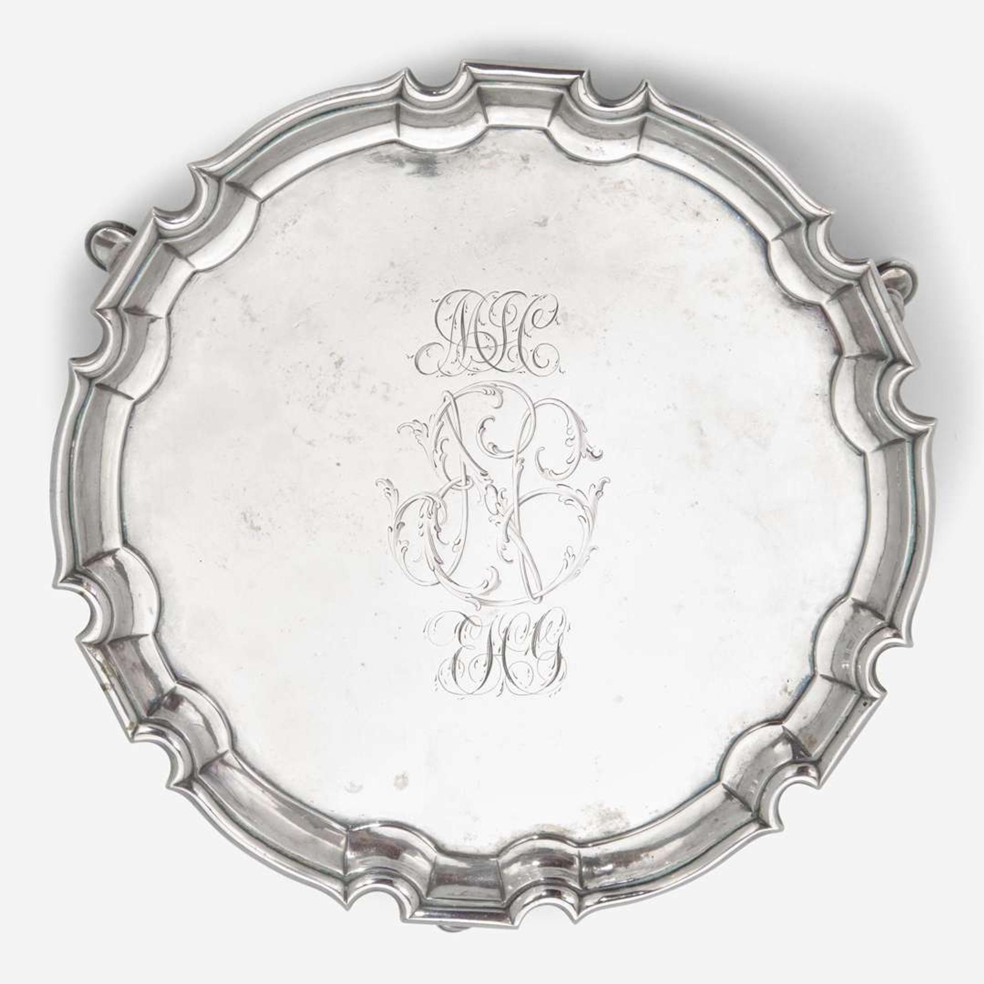 A silver salver Philip Syng, Jr. (1703-1789), Philadelphia, PA, circa 1750