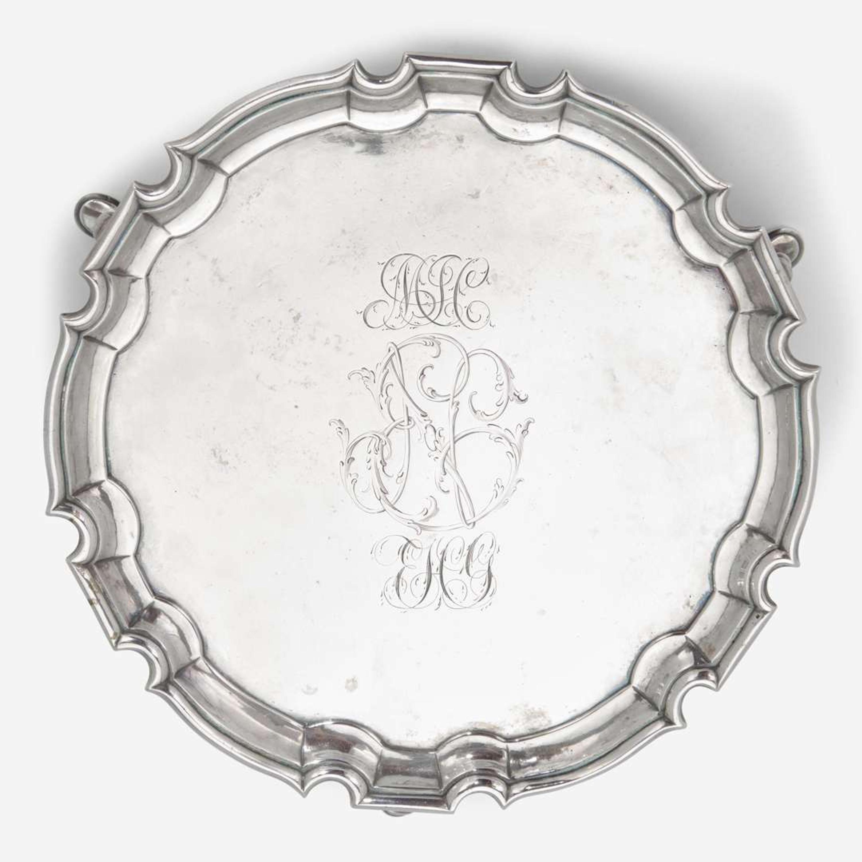 A silver salver Philip Syng, Jr. (1703-1789), Philadelphia, PA, circa 1750