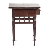 A Sheraton Turned Cherrywood One-Drawer Work Table