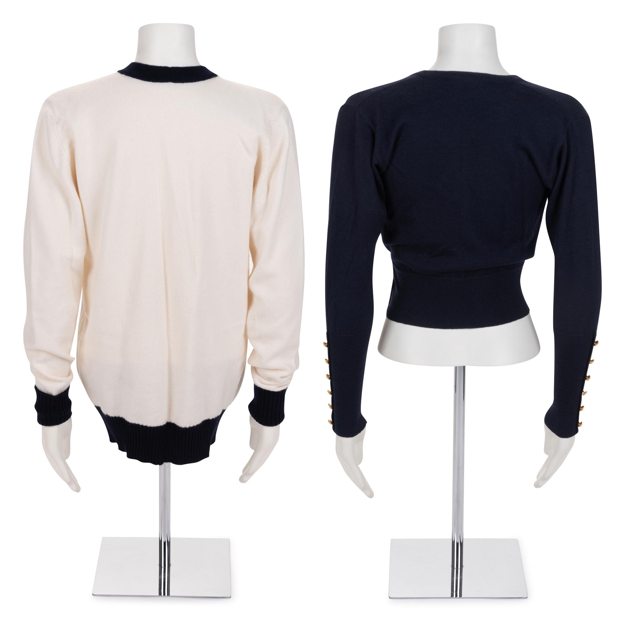 Two Chanel Knit Sweaters