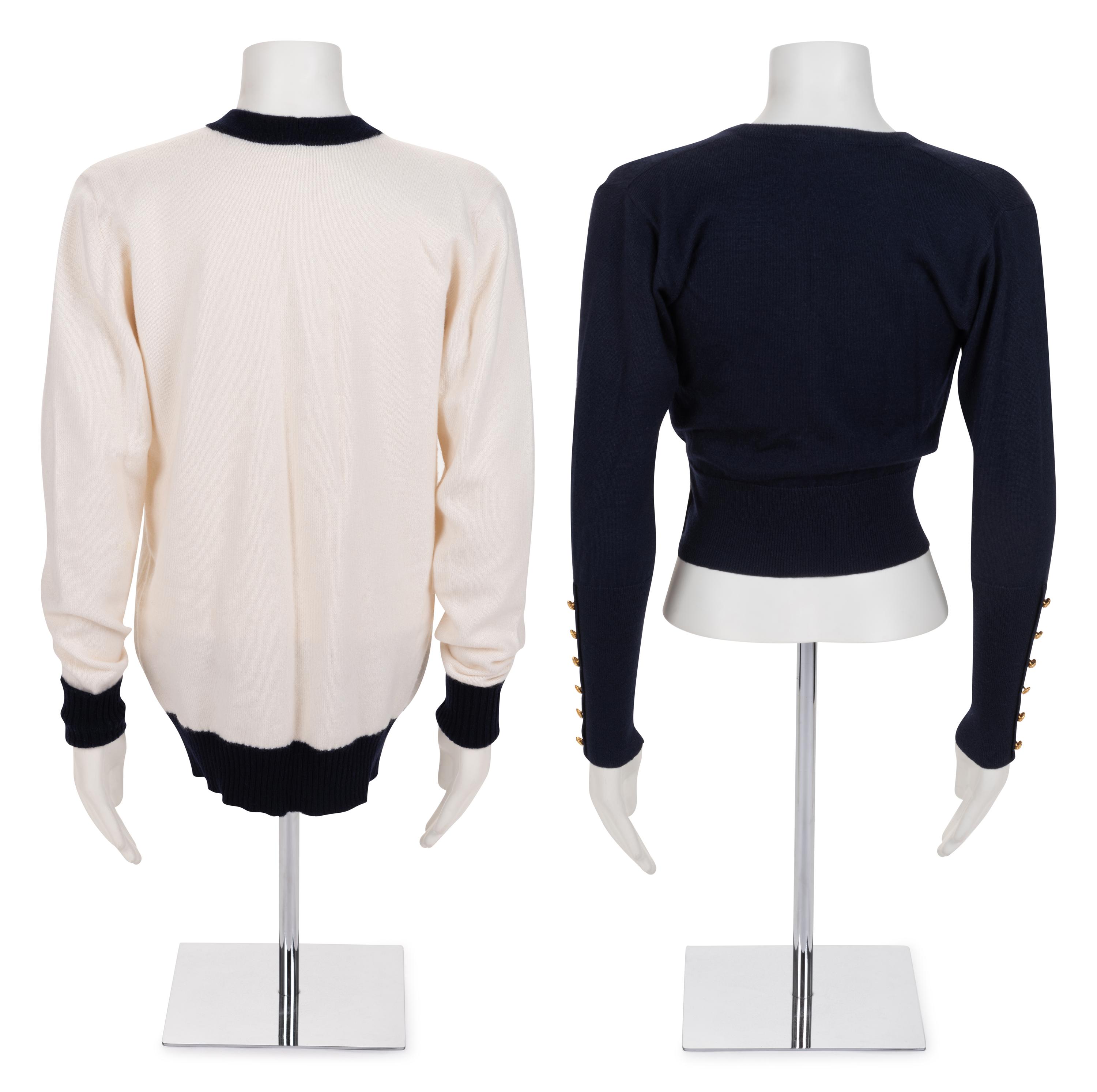 Two Chanel Knit Sweaters