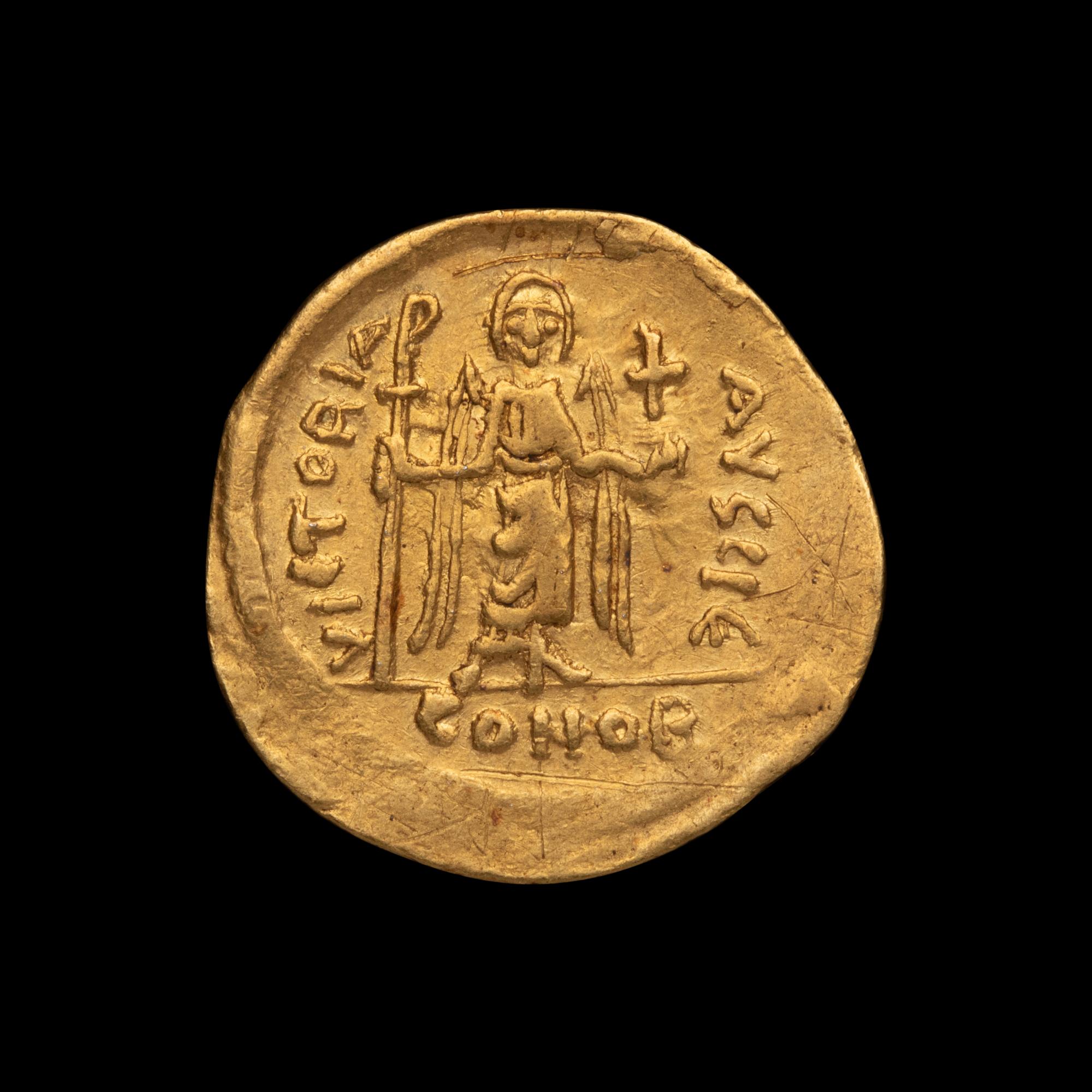 [ANCIENTS] BYZANTINE EMPIRE. Phocas (607-610 AD). Av Solidus (4.4g, 22 mm)