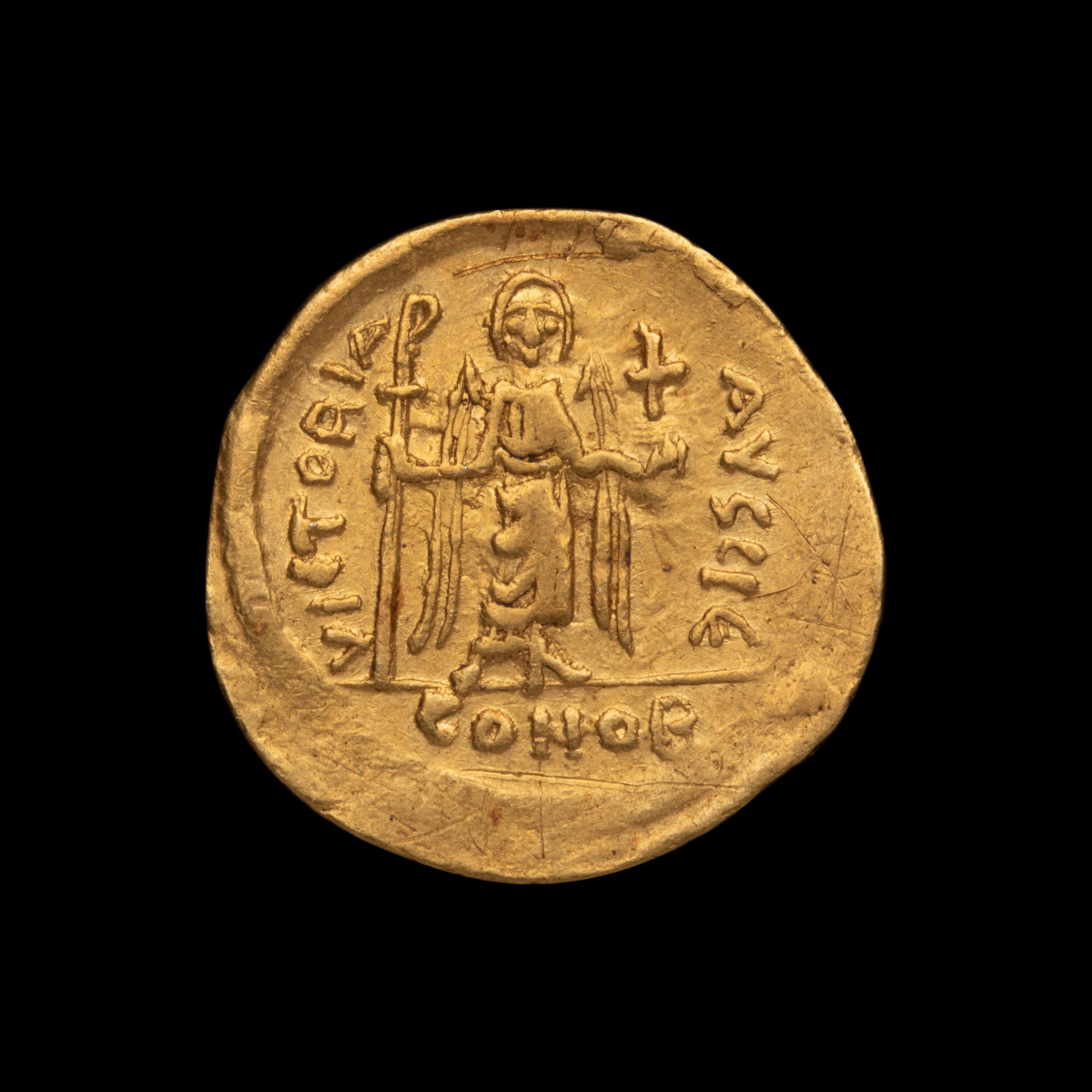 [ANCIENTS] BYZANTINE EMPIRE. Phocas (607-610 AD). Av Solidus (4.4g, 22 mm)