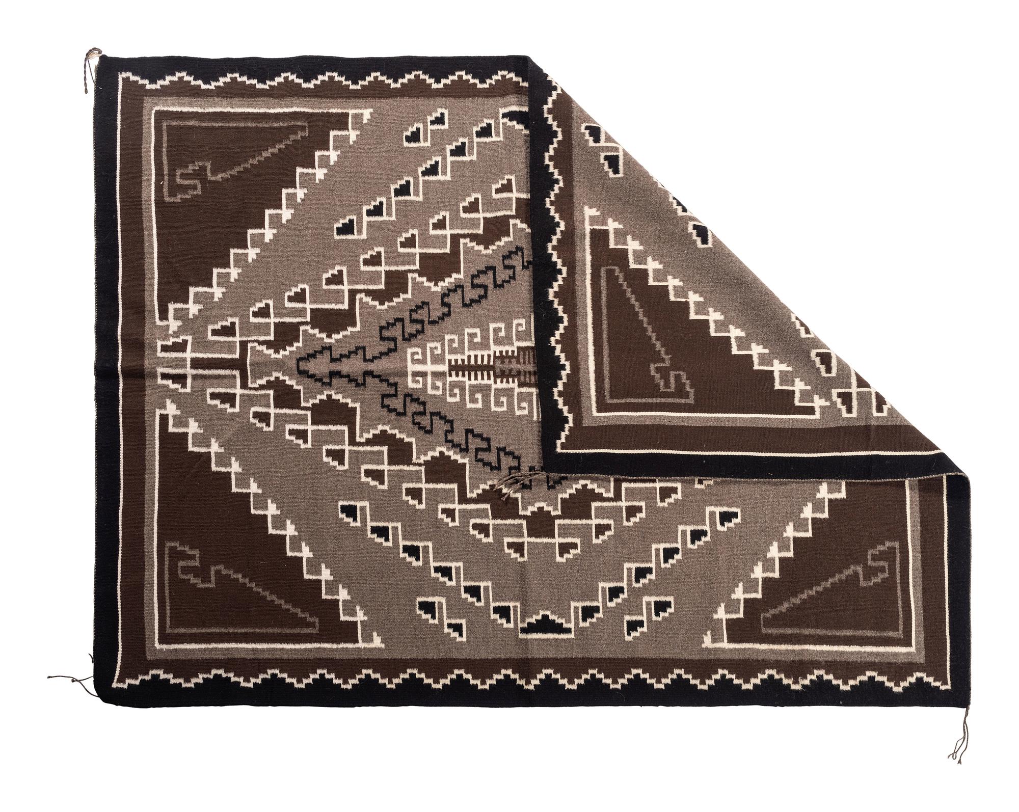 Navajo Two Grey Hills Weaving / Rug