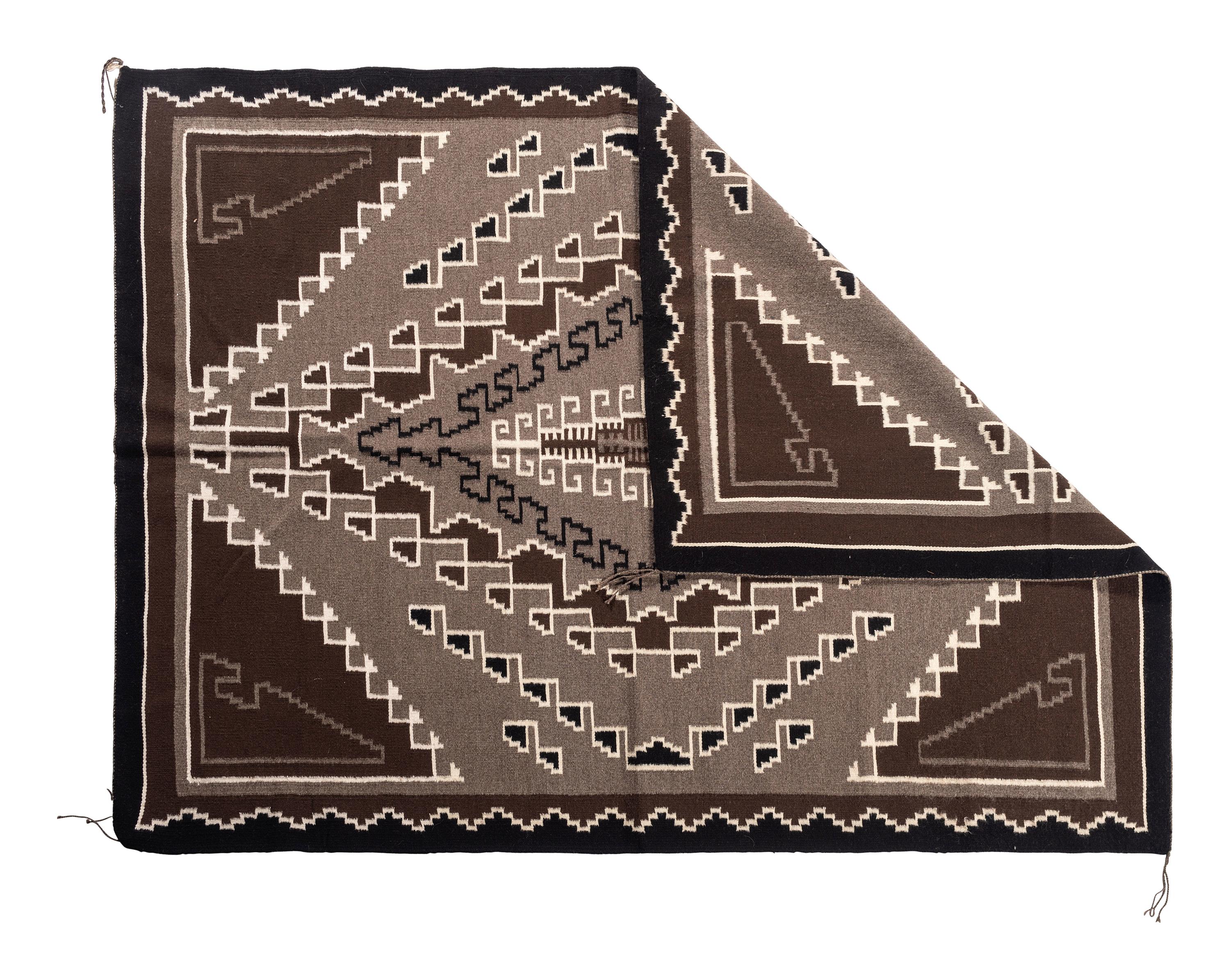 Navajo Two Grey Hills Weaving / Rug