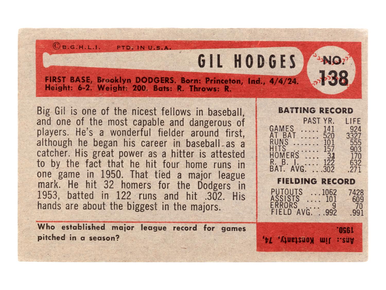 A Near Set of 1954 Bowman Baseball Cards,