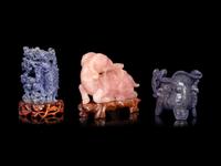 Three Chinese Hardstone Carvings