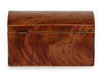 A Regency Mahogany Tea Caddy