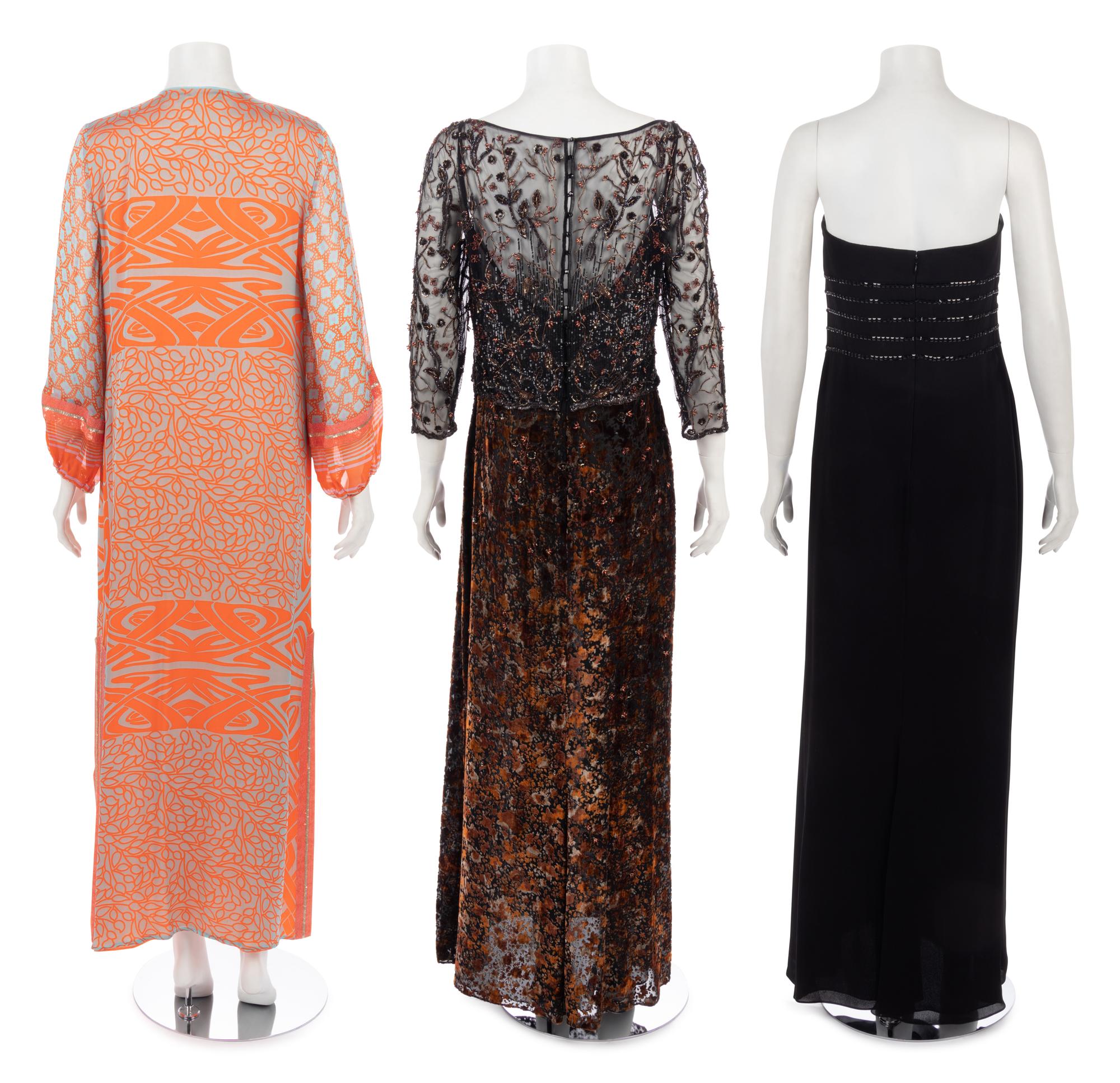 Three Designer Evening Ensembles: One Blumarine, Two Badgley Mischka
