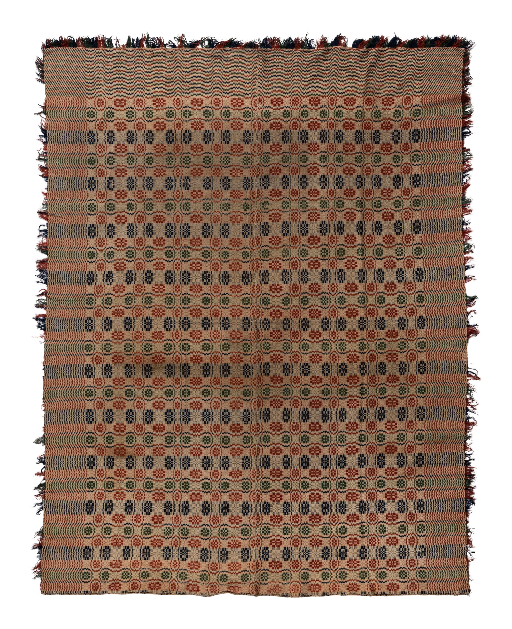 Three Overshot Coverlets
