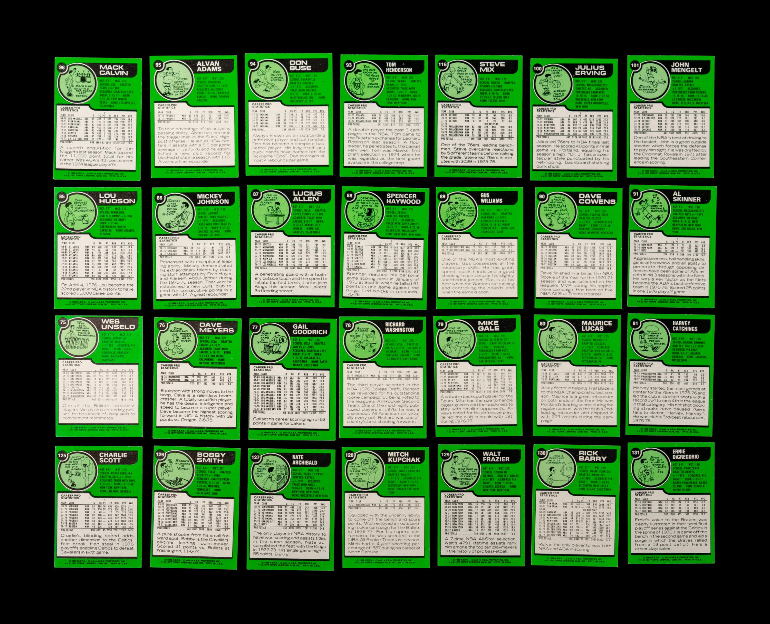 A Complete Set of 1977-78 Topps Basketball Cards,
