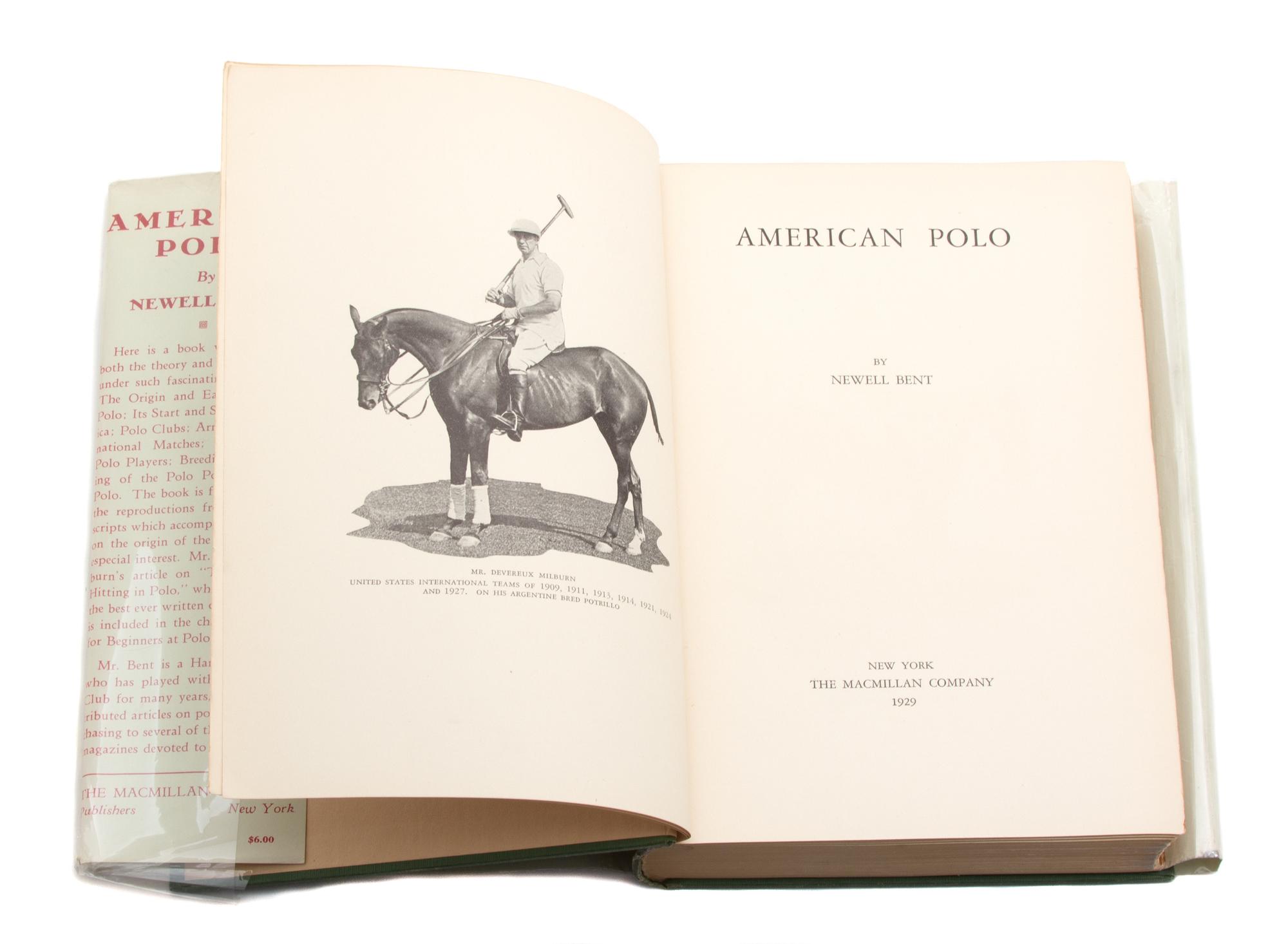 BENT, Newell. American Polo.