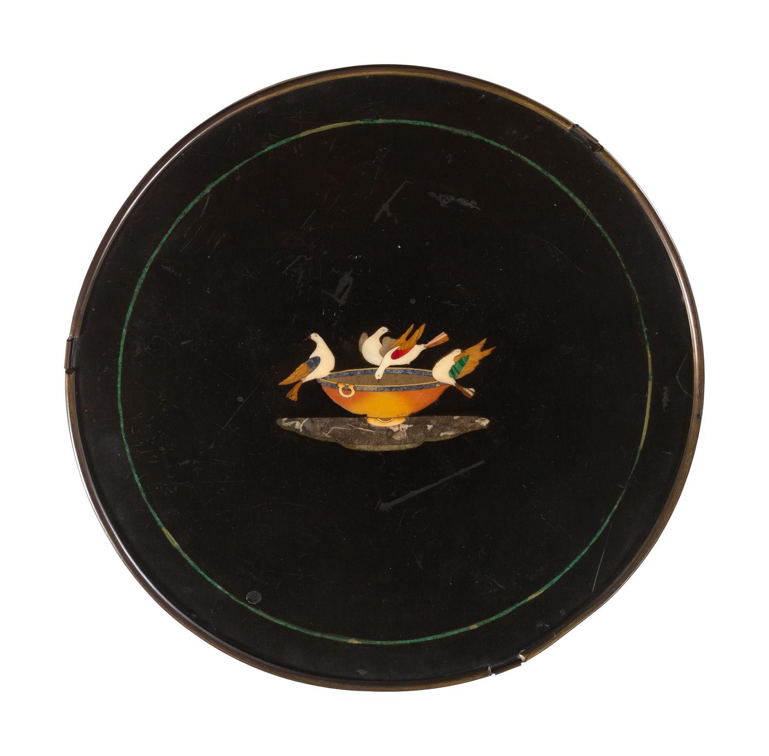 An Italian Pietra Dura-Top Side Table