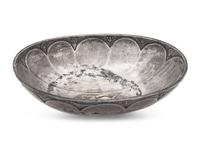 A Sasanian Silver-Gilt Lobed Bowl