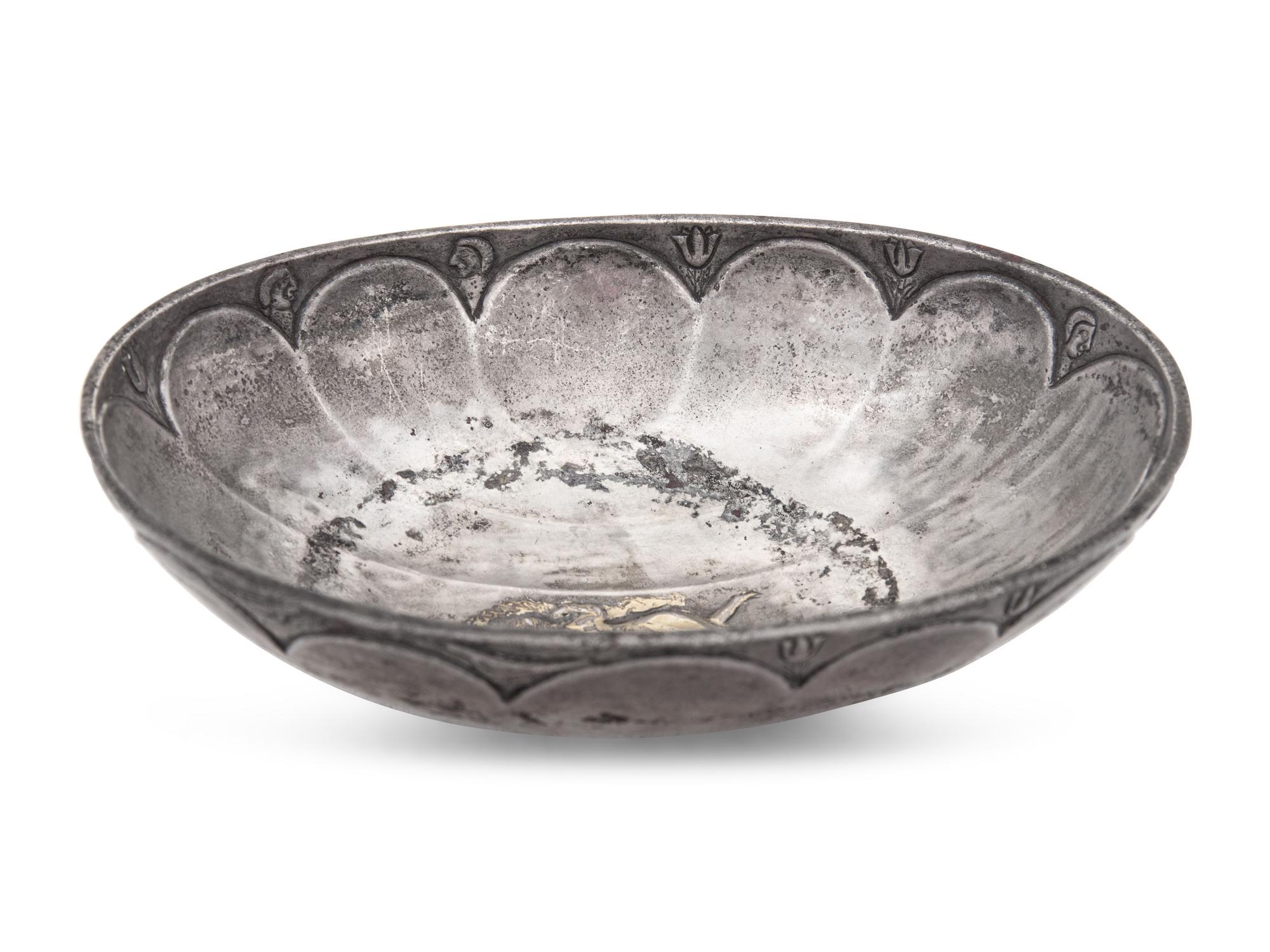 A Sasanian Silver-Gilt Lobed Bowl