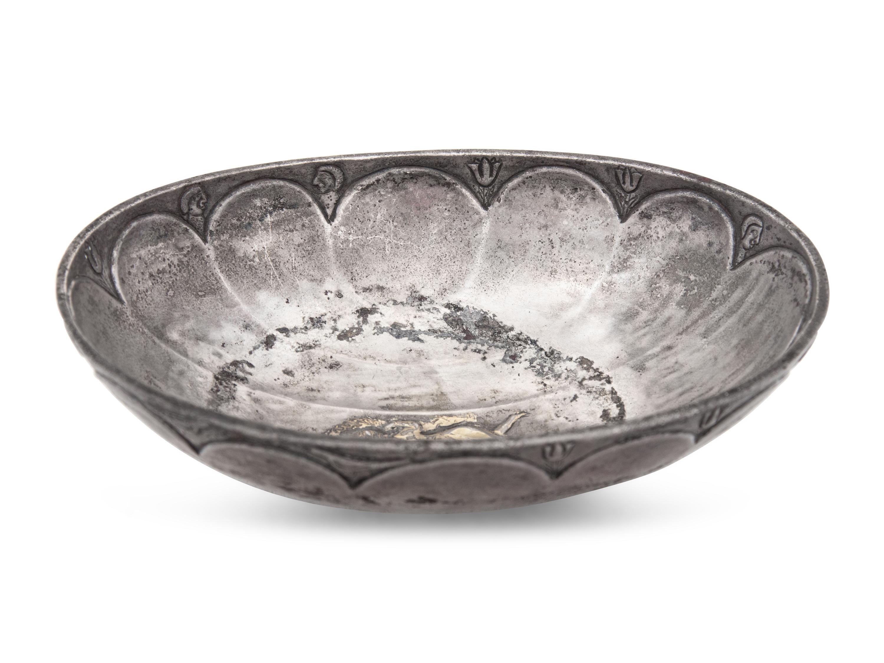 A Sasanian Silver-Gilt Lobed Bowl