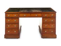 An Edwardian Mahogany Partners Desk