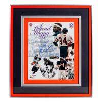 A Collection of Walter Payton Signed Autograph Displays