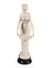 A Composition Sculpture of a Nude Water Maiden