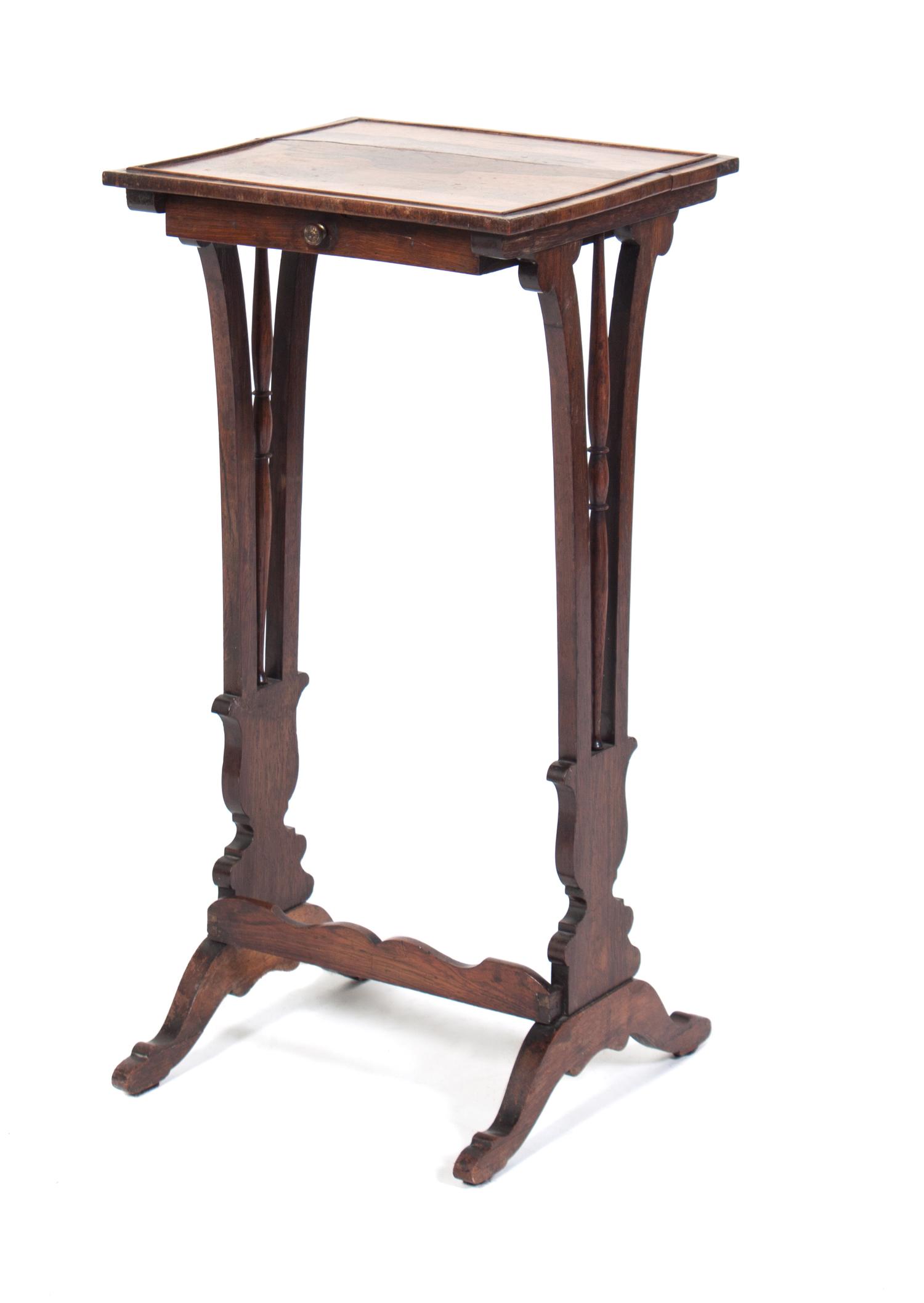 An Occasional Table Height 26 3/4 x width 13 x depth 12 1/4 inches.