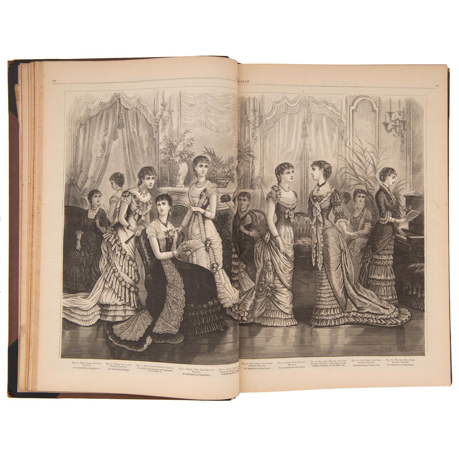 [NEWSPAPERS & PERIODICALS]. Harper's Bazaar . Vol. 14 (XIV), Nos. 1–53, 1881. New York: 1881.