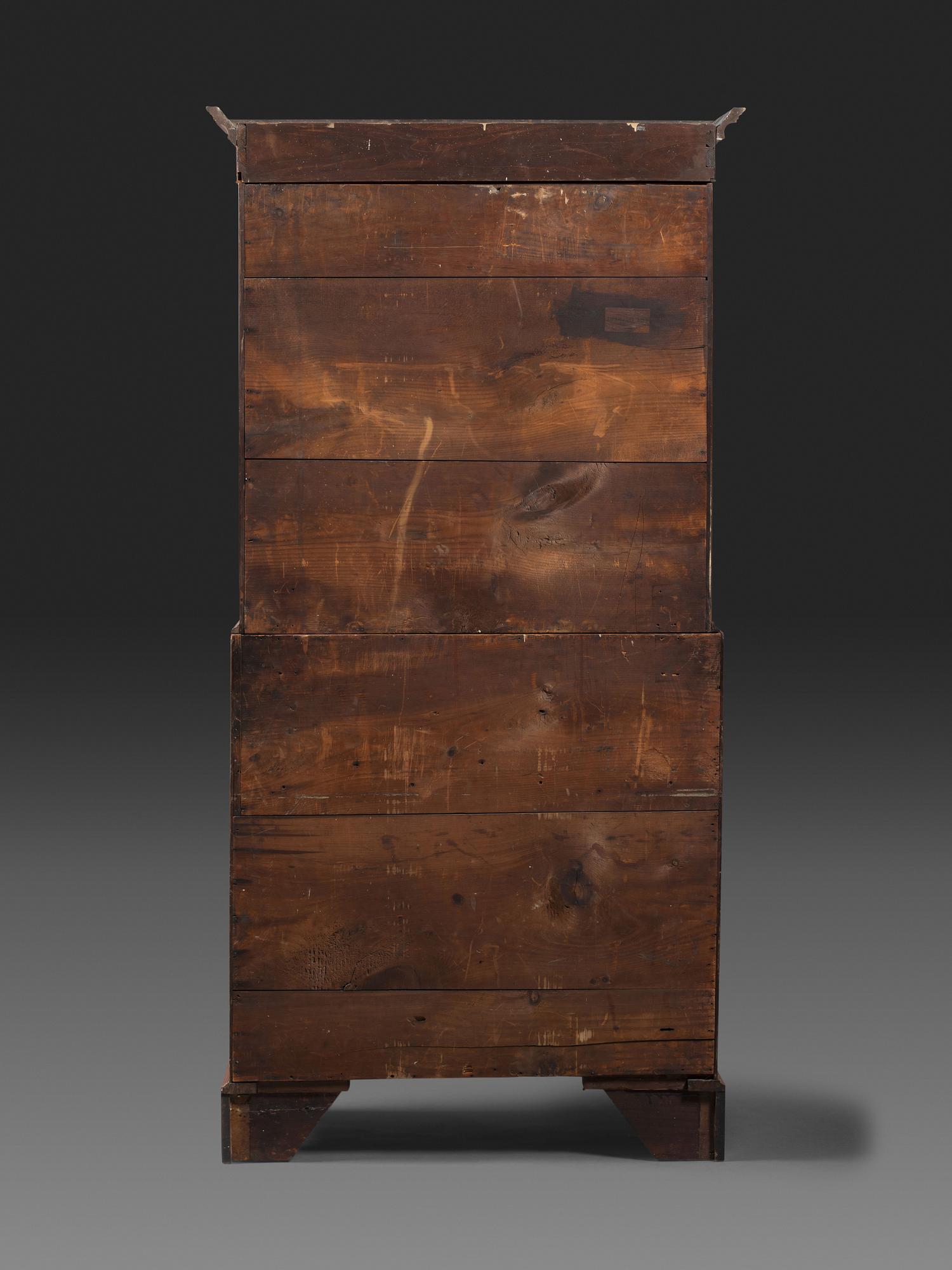 A Federal Inlaid and Figured Cherrywood Cabinet