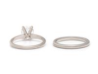 PLATINUM AND DIAMOND WEDDING SET