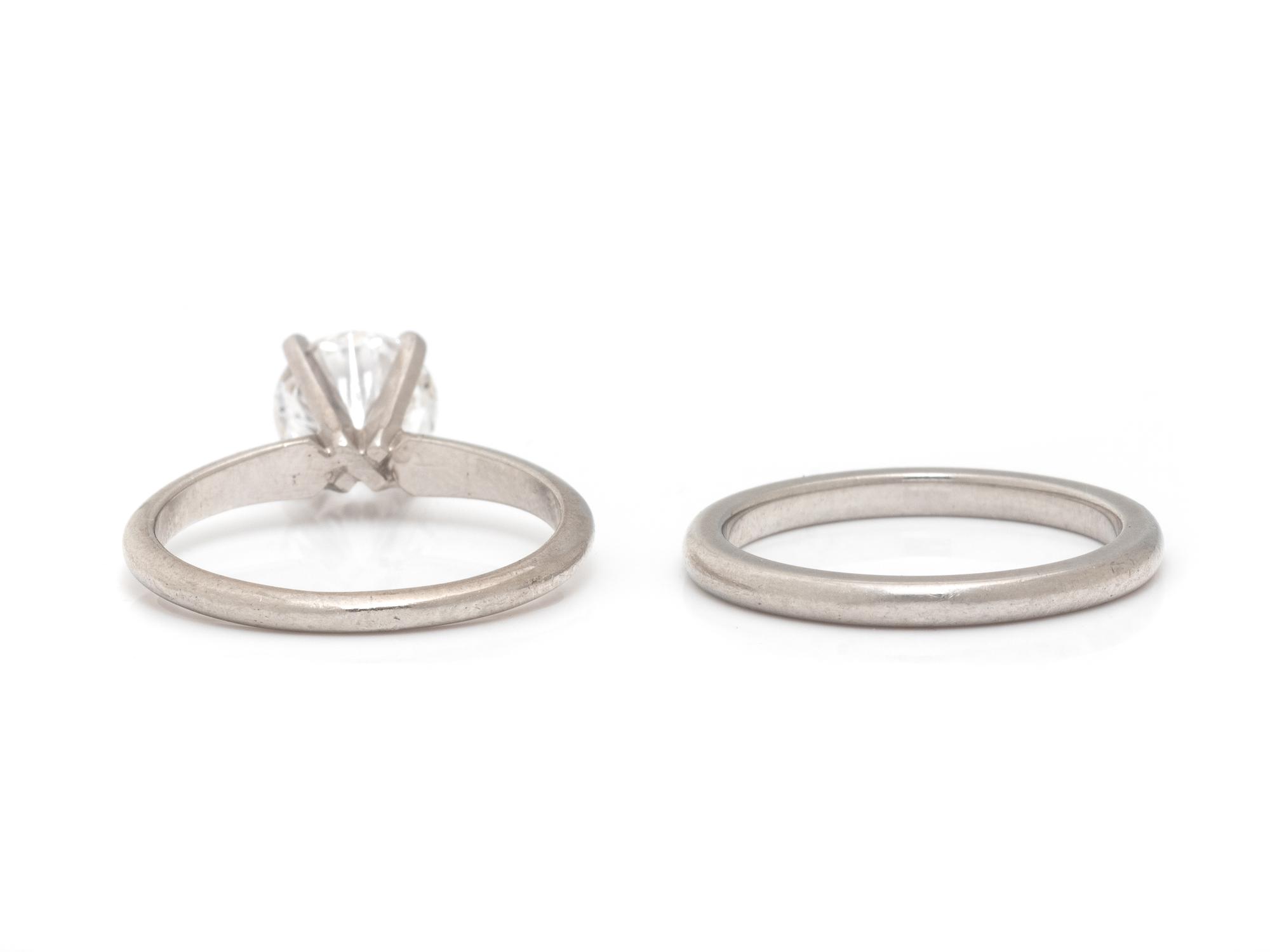 PLATINUM AND DIAMOND WEDDING SET