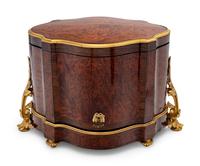 A French Gilt Bronze Mounted Burlwood Cave à Liqueur