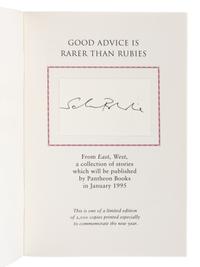 RUSHDIE, Salman (b. 1947). A group of 9 FIRST EDITIONS, many SIGNED, comprising: