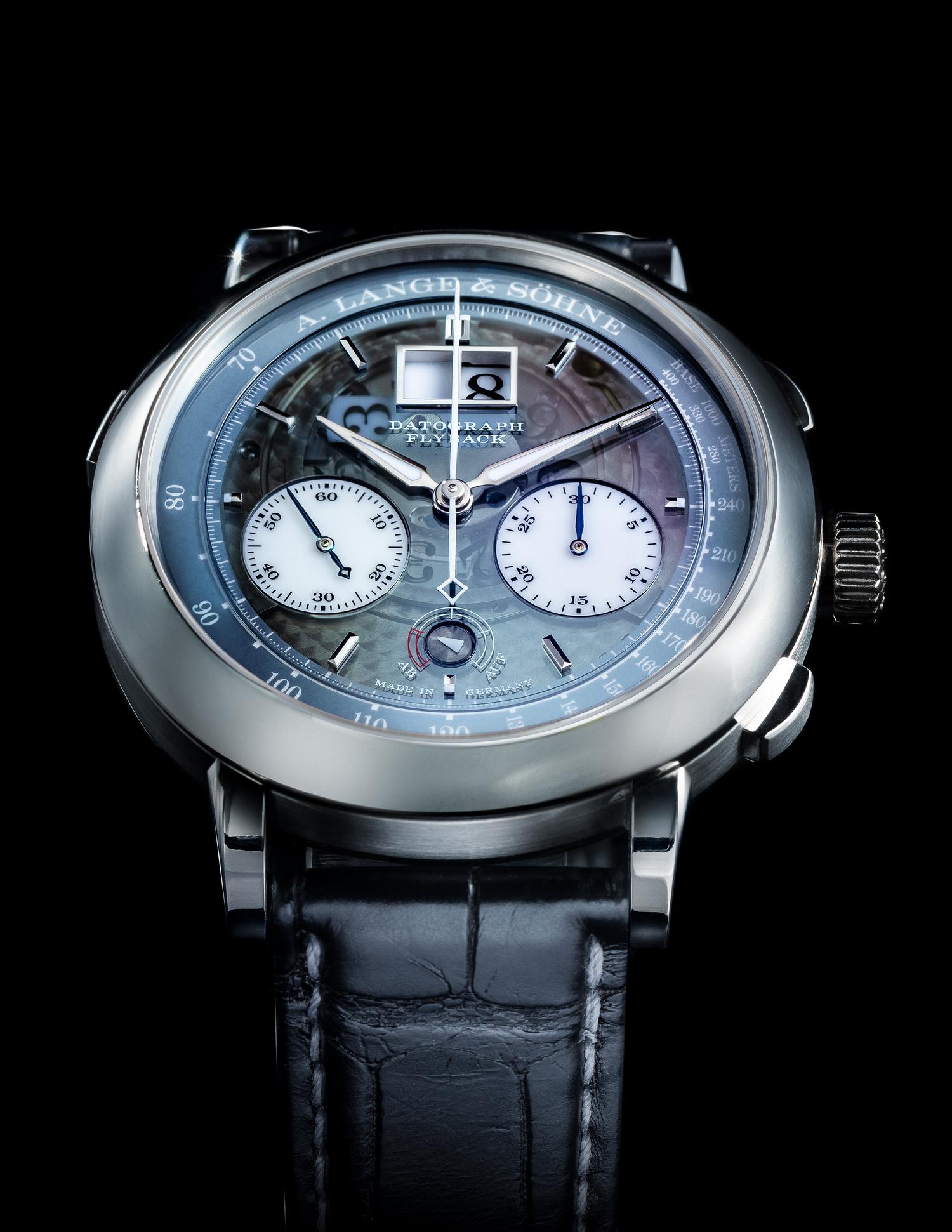 A RARE A. LANGE & SÖHNE, REF. 405.034 PLATINUM 'DATOGRAPH UP/DOWN LUMEN' WATCH