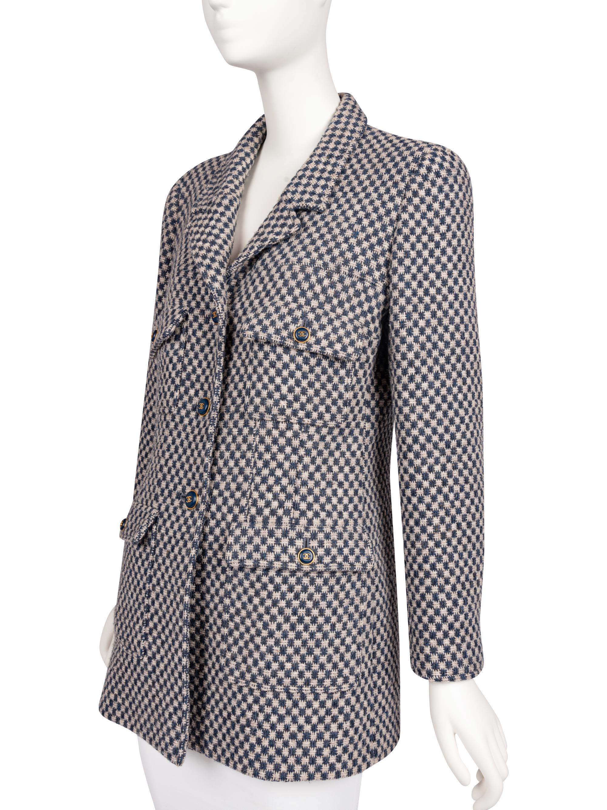 Chanel Tweed Checked Jacket, 1990's