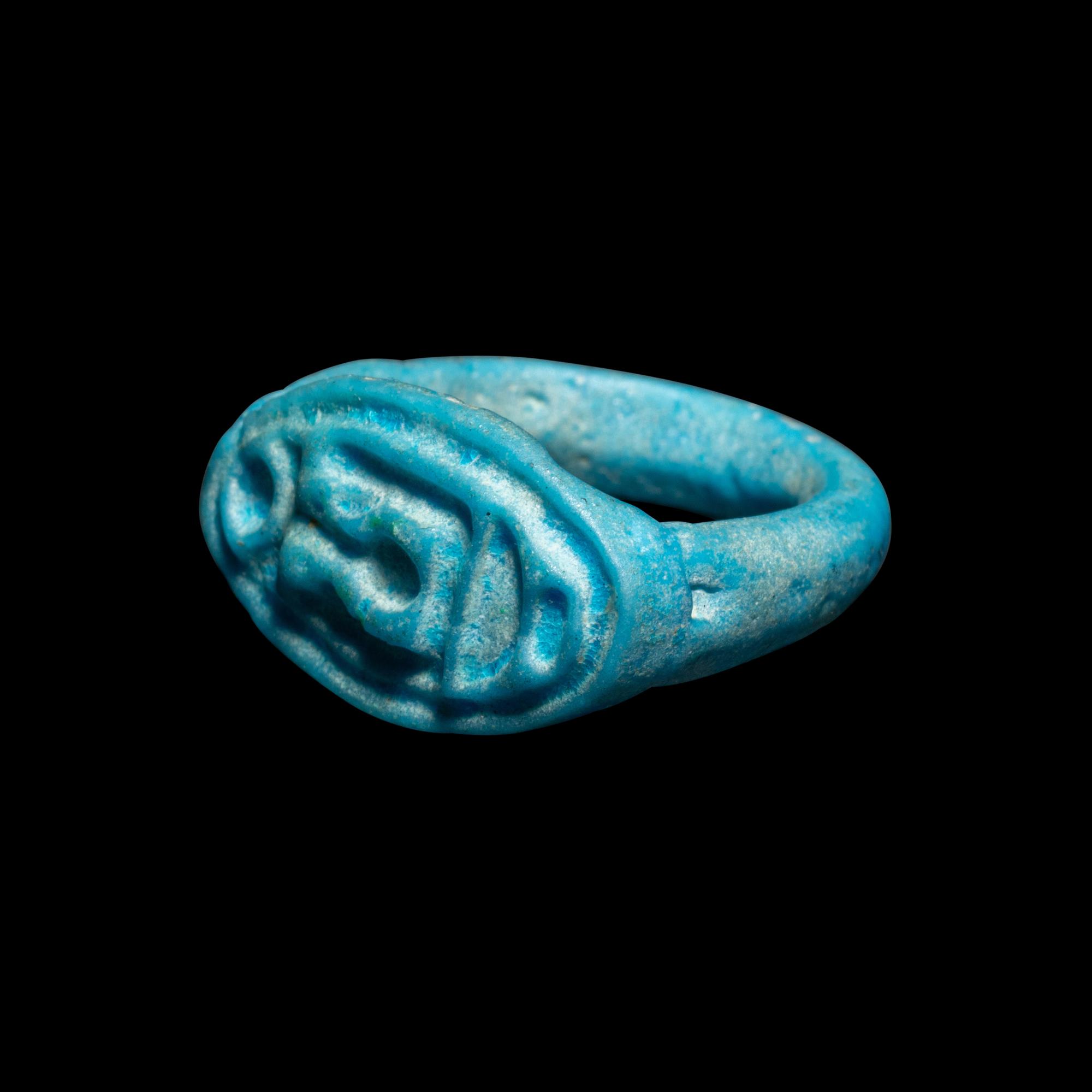 An Egyptian Faience Ring