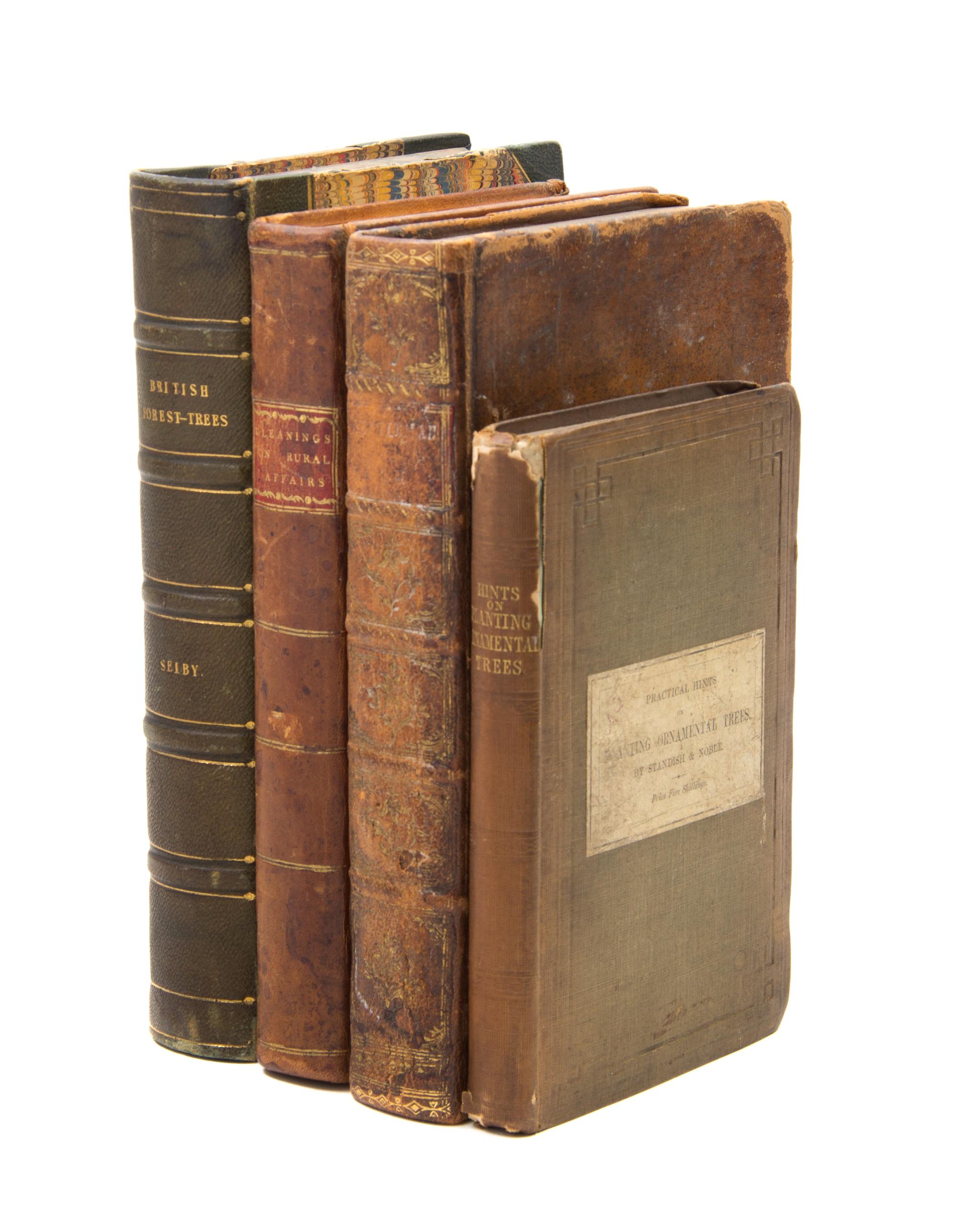 [NATURAL HISTORY]. A group of 4 works, including The Gentleman Farmer, Practical Hints on Planting Ornamental Trees, and others.