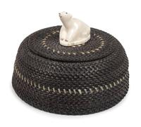 Lidded Baleen Basket, with Polar Bear Final