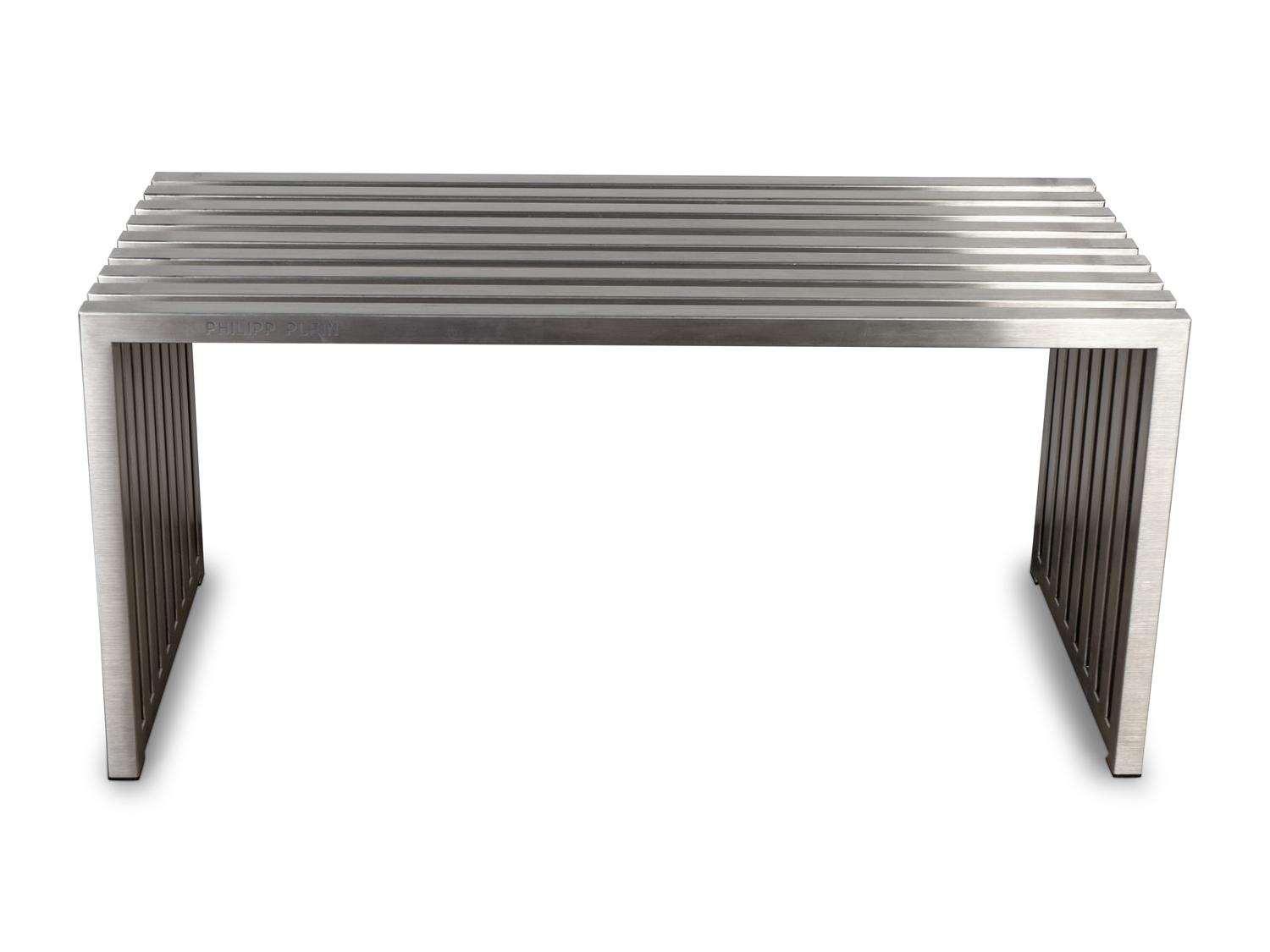 A Philip Plien Modernist Steel Bench — 20TH CENTURY