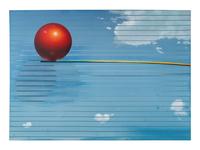 Composition with a Red Sphere