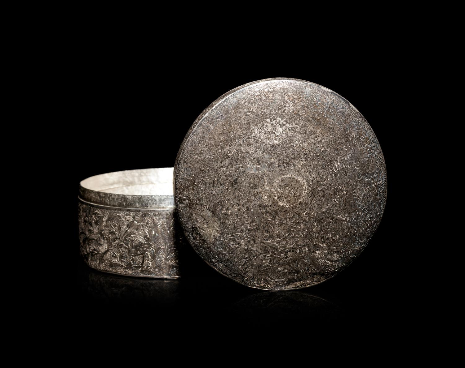 A Silver Covered Box
