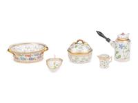 A Royal Copenhagen Flora Danica Porcelain Coffee Service