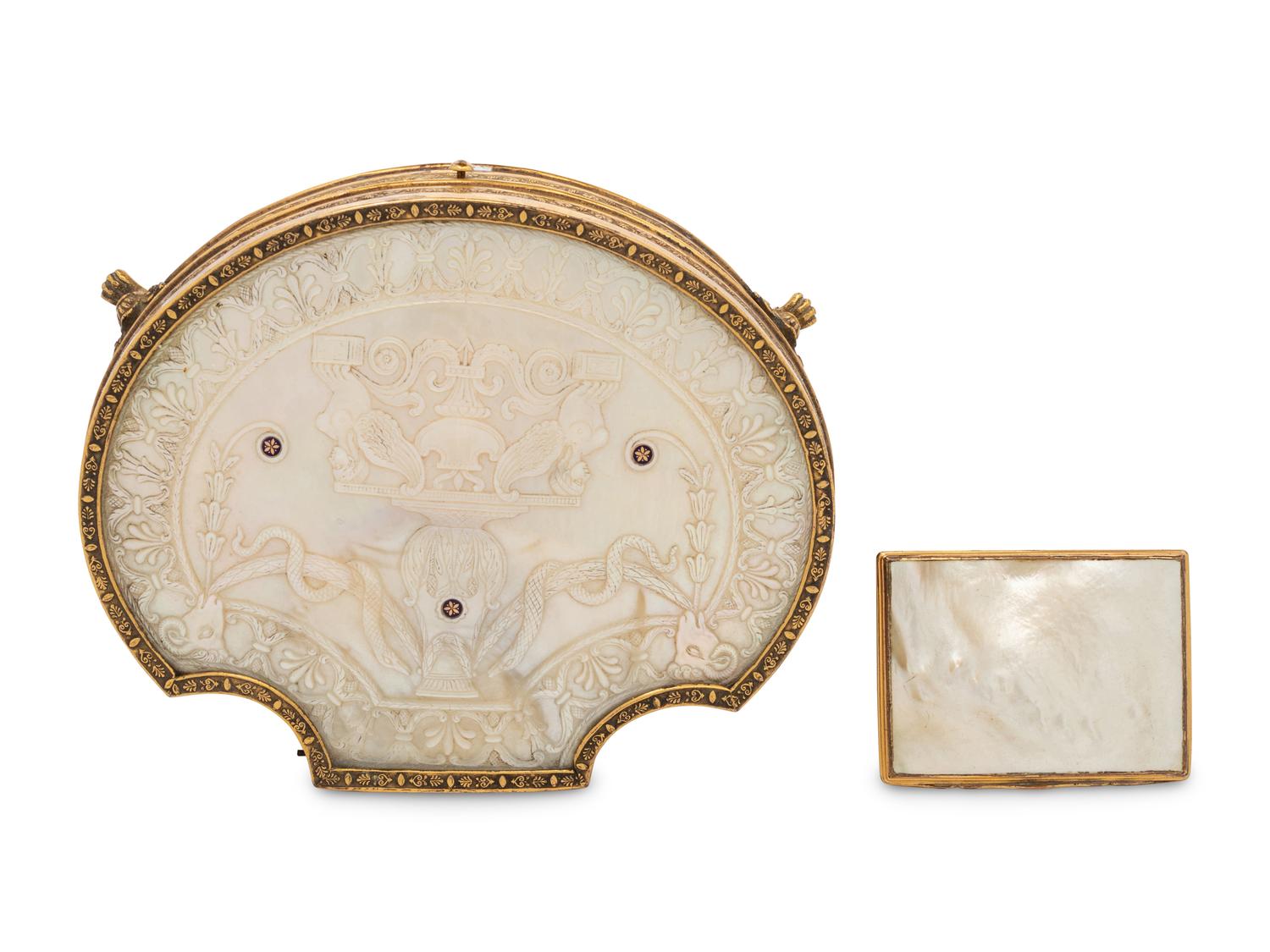 A Palais Royale Necessaire and Snuff Box