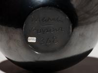 Blackware Pottery Jar, with Gunmetal Finish, March 1968