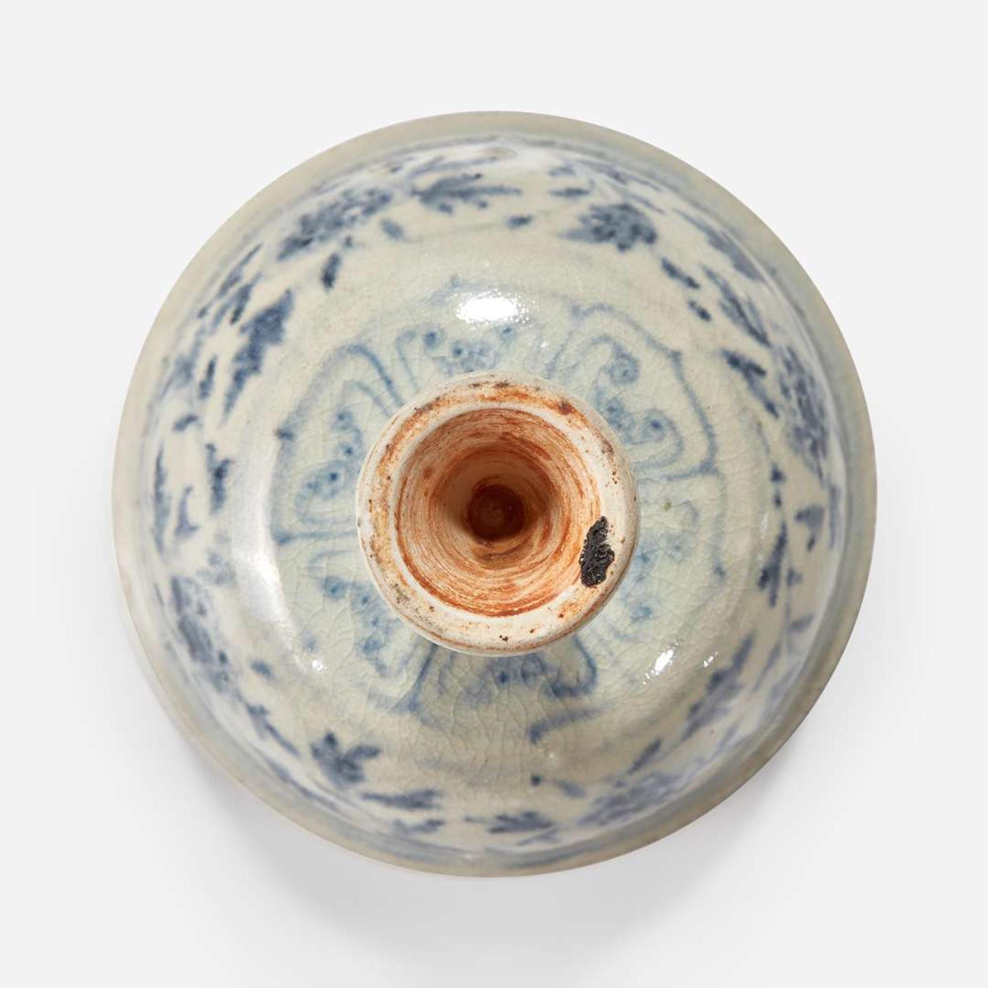 A Vietnamese blue and white-decorated stem cup Le dynasty 15th/16th century or later