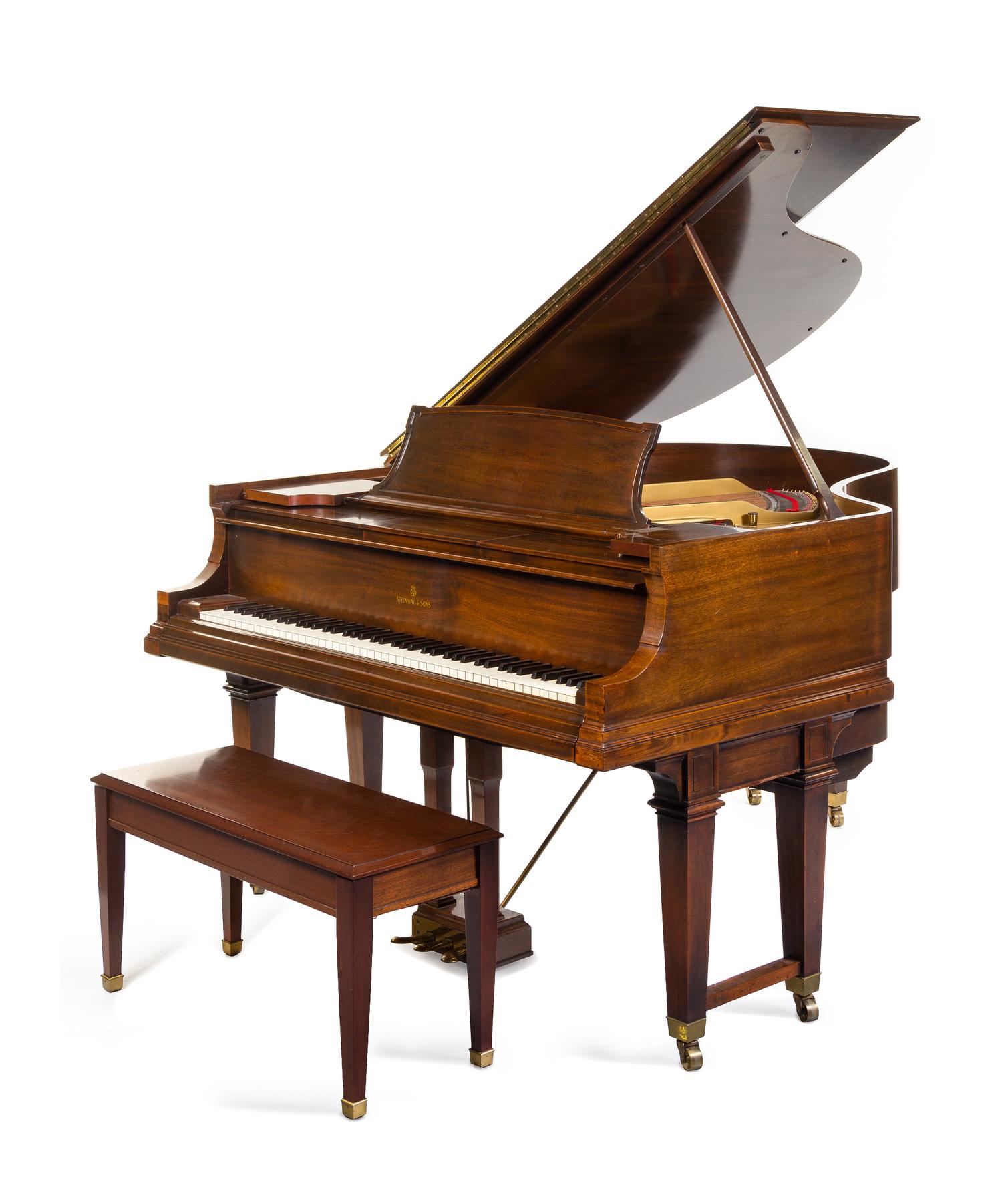A Steinway & Sons Mahogany Duo-Art Grand Piano — SERIAL NUMBER 225290, 1924
