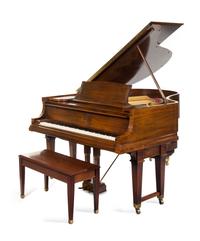 A Steinway & Sons Mahogany Duo-Art Grand Piano — SERIAL NUMBER 225290, 1924