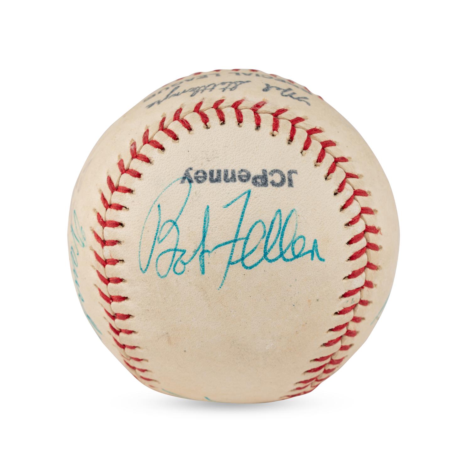 A Multi Signed Autograph Baseball Featuring Satchel Paige and Additional Hall of Famers (Beckett Authentication Services Letter of Authenticity)