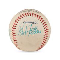 A Multi Signed Autograph Baseball Featuring Satchel Paige and Additional Hall of Famers (Beckett Authentication Services Letter of Authenticity)